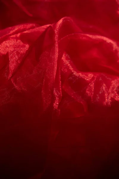 Органза Червона Абстрактний Фон Червоний Шифон Органза Текстура Фонового Візерунка — стокове фото