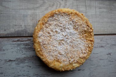 Napolyon turtası. Napolyon keki. Pasta, tatlı, yemek fotoğrafı.