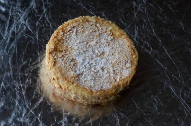 Napolyon turtası. Napolyon keki. Pasta, tatlı, yemek fotoğrafı.