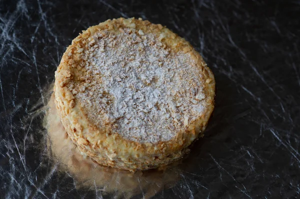 Torta Napoleão Bolo Napoleão Sobremesa Bolo Fotos Alimentos — Fotografia de Stock