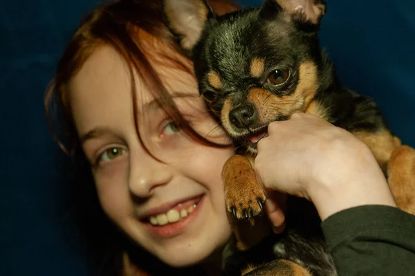 Retrato Una Niña Chica Años Los Representantes Generación Alfa Ven — Foto de Stock