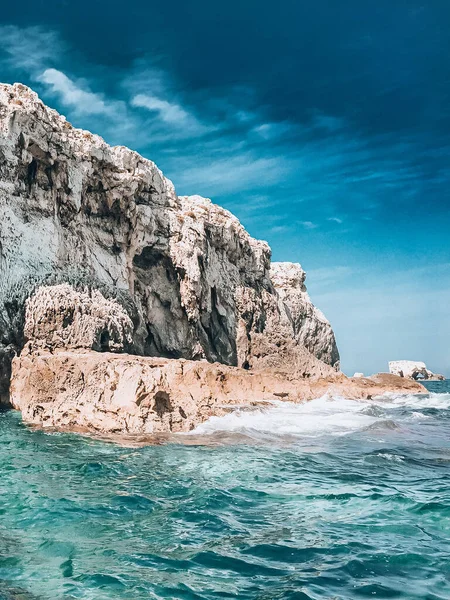 Vue Sur Mer Sur Côte Sicile — Photo