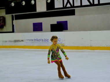 Pistteki çocuklar. Astrakhan, Rusya. Kasım 2019