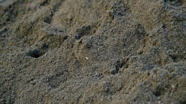 İnşaat için nehir kumu. Arkaplan resmi