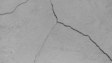 Binanın alçılı duvarında çatlak. Ev iç tasarımı için arkaplan resmi