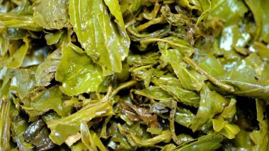 Yeşil Çay Yaprakları. Tasarım için arkaplan resmi..