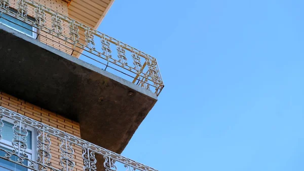 Elemente Und Details Der Fassade Von Gebäuden Russland — Stockfoto