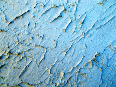 Duvara boyanmış bir bina. Web tasarımı için bulanık odaklı resim