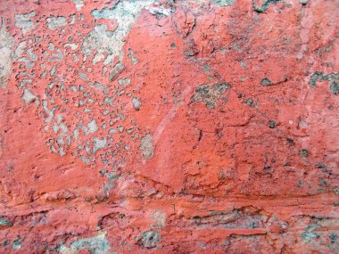 Duvara boyanmış bir bina. Web tasarımı için bulanık odaklı resim