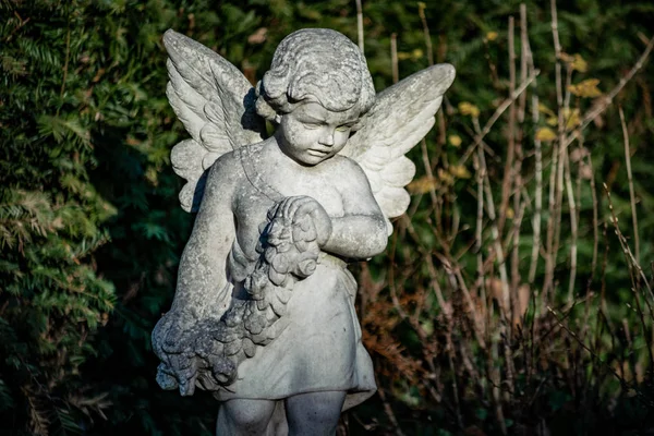 德国坟场上的天使雕像 — 图库照片