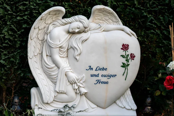 Friedhof Tegel, Berlin, Germany -november 29, 2018: A heart with