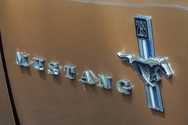 Welfenallee Berlin Germany June 2018 Logo Wild Horse Vintage Mustang — Stock fotografie