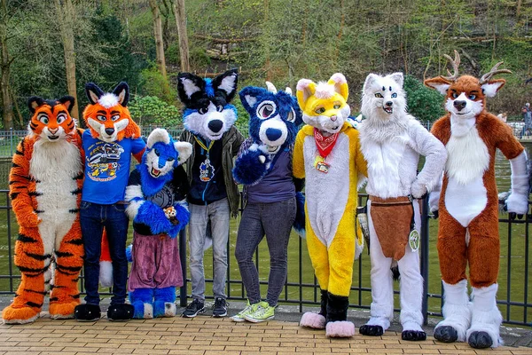 Volkspark Friedrichshain Berlin Tyskland April 2018 Europeisk Lurvig Promenad Vid — Stockfoto