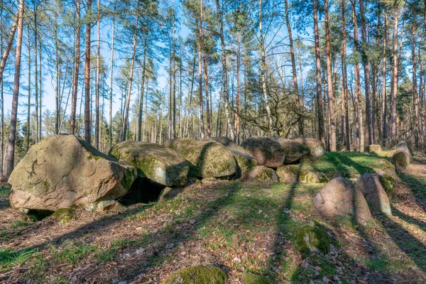Prehistoric Megalith Dolmen Kuechentannen Kitchen Denns Haldensleben Germany — Stock Photo, Image