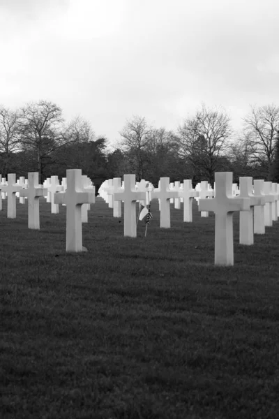 Normandie Amerikanska Kyrkogården Och Memorial — Stockfoto