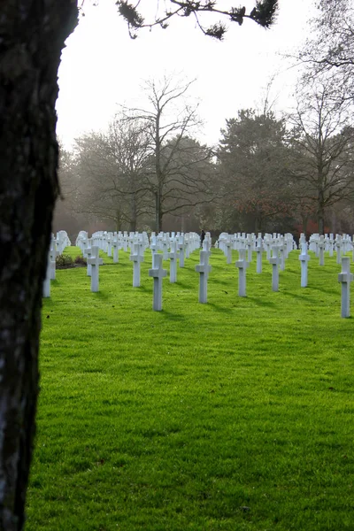 ノルマンディーのアメリカの墓地および記念碑 — ストック写真
