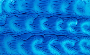 Soyut klasik mavi akrilik desen. Farklı mavi ve yeşil renklerde modaya uygun bir arka plan. Kalıp uzaydan Dünya 'nın yüzeyi olarak yaratıldı. 2020 Yılı Rengi,