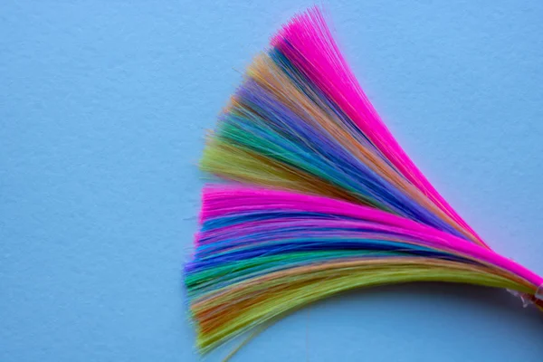 Πολύχρωμο αφηρημένο φόντο, κατασκευασμένο από περούκα χρώμα — Φωτογραφία Αρχείου