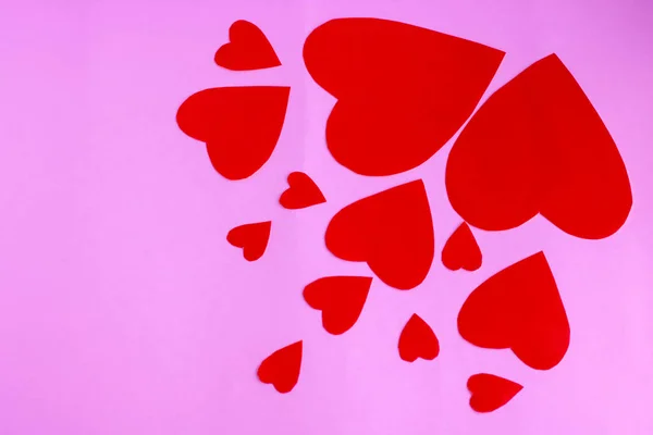 Абстрактный акварельный розовый, красный сердечный фон. Концепция любви, валентинка . — стоковое фото