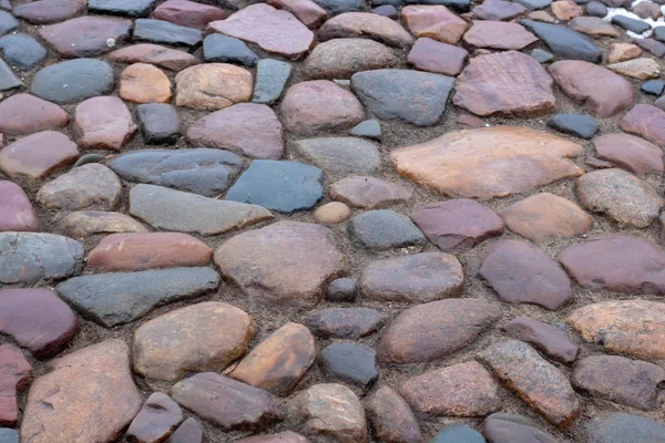 낭만적 인 자갈 길의 포장 벽돌 — 스톡 사진