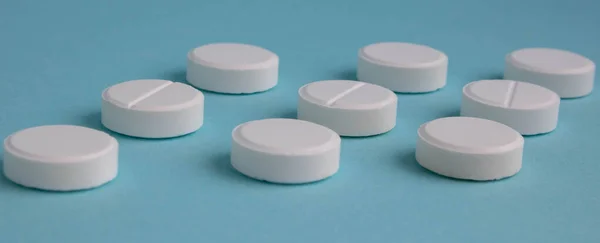Tabletter Från Läkemedel Antibiotika Tabletter Antibakteriella Tabletter — Stockfoto
