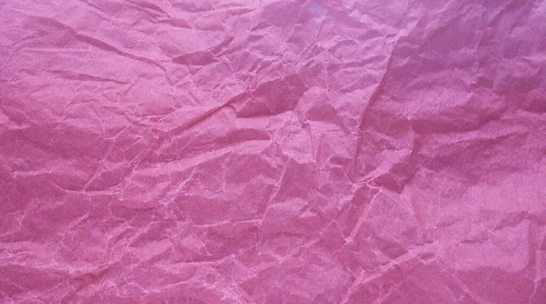 Verfrommeld Papier Met Een Roze Textuur Textuur Van Verfrommeld Papier — Stockfoto