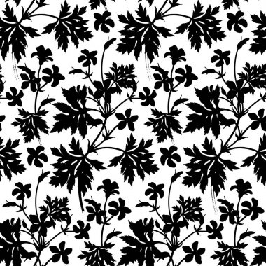 Çiçek Sardunya. Sorunsuz çiçek desenli.