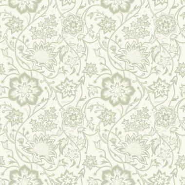 Kusursuz bir geçmiş. Tekstil tasarımı için vektör arkaplanı. Duvar kağıdı, arka plan, web tasarımı. Çiçek deseni.