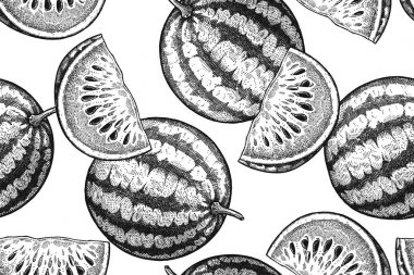 Karpuz ile sorunsuz vektör desen.