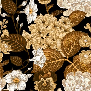 Kusursuz vektör çiçek deseni.