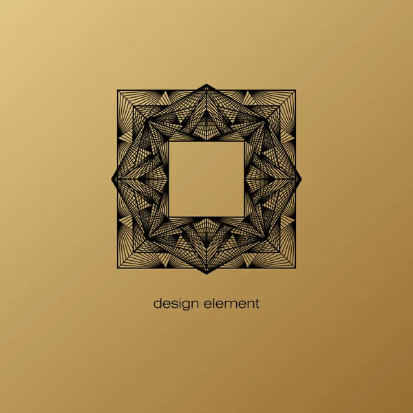 Marco art deco vectorial para crear un logotipo . — Vector de stock