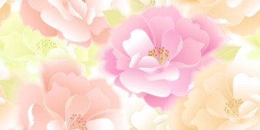 Güllerle kusursuz desen.