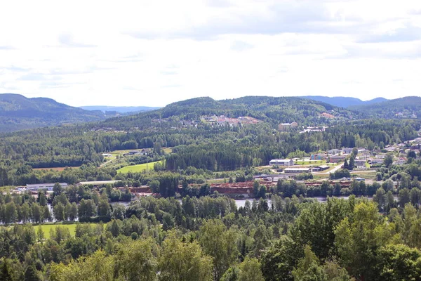 Kongsvinger Norvegia Vista Dal Vecchio Forte Fotografia Stock