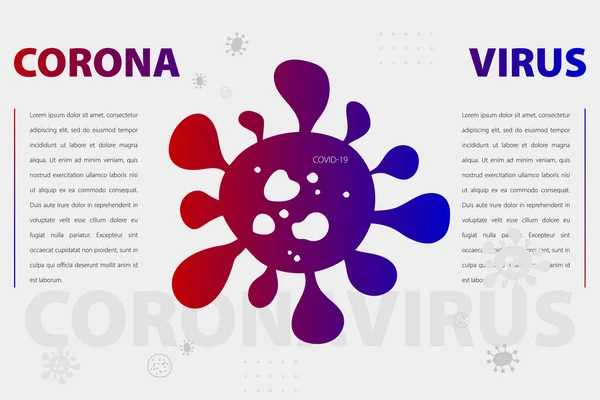 Coronavirus Tényfeltáró Orvosi Szöveges Banner Covid Orvosi Tájékoztató Poszter Vírusjárvány — Stock Vector