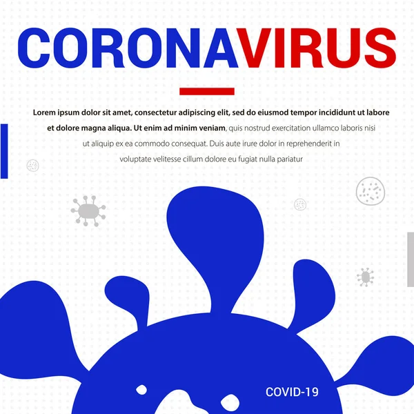 Coronavirus Feitenbanner Covid Affiche Medische Oriëntatie Nieuwe Viruspandemie Strijd Tegen — Stockvector
