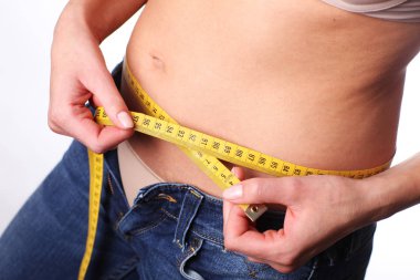 Şişko göbek. Kilolu.