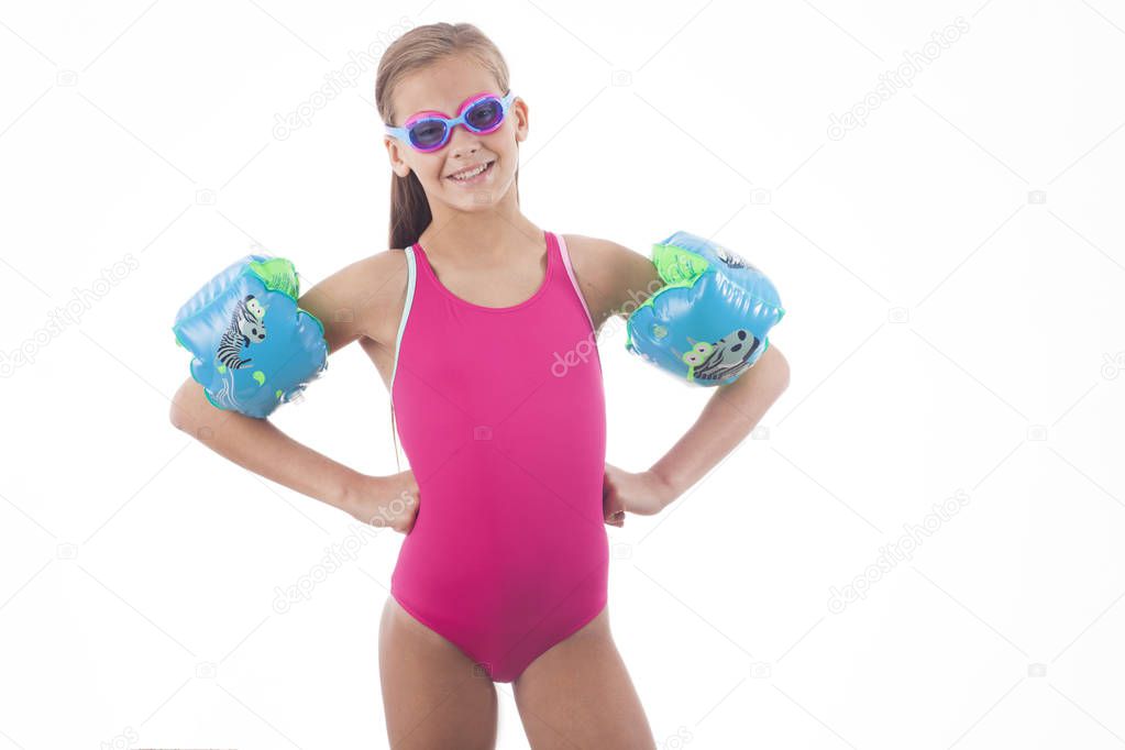 Child Snorkeler. Swimming is the best sport for back, muscles and health.