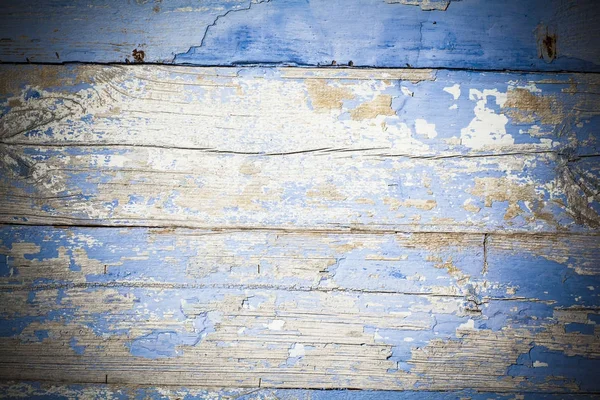 Fondo Legno Blu Muro Del Vecchio Edificio — Foto Stock