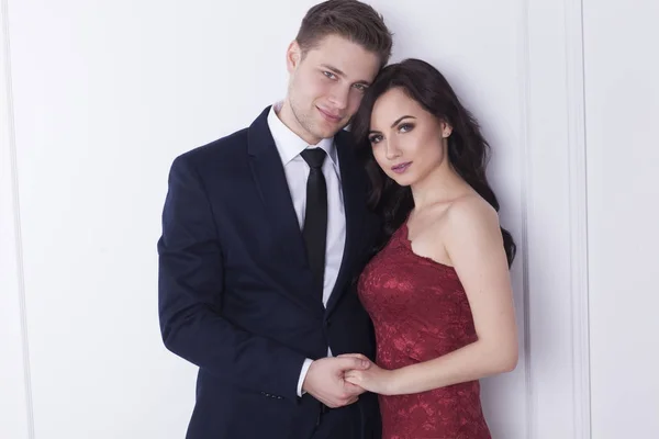 Hermosa Elegante Pareja Celebrar — Foto de Stock