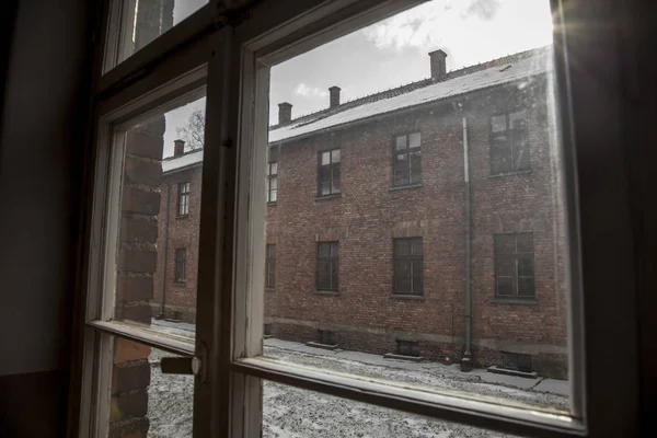 Campo Concentração Auschwitz Birkenau Oswiecim Polónia — Fotografia de Stock