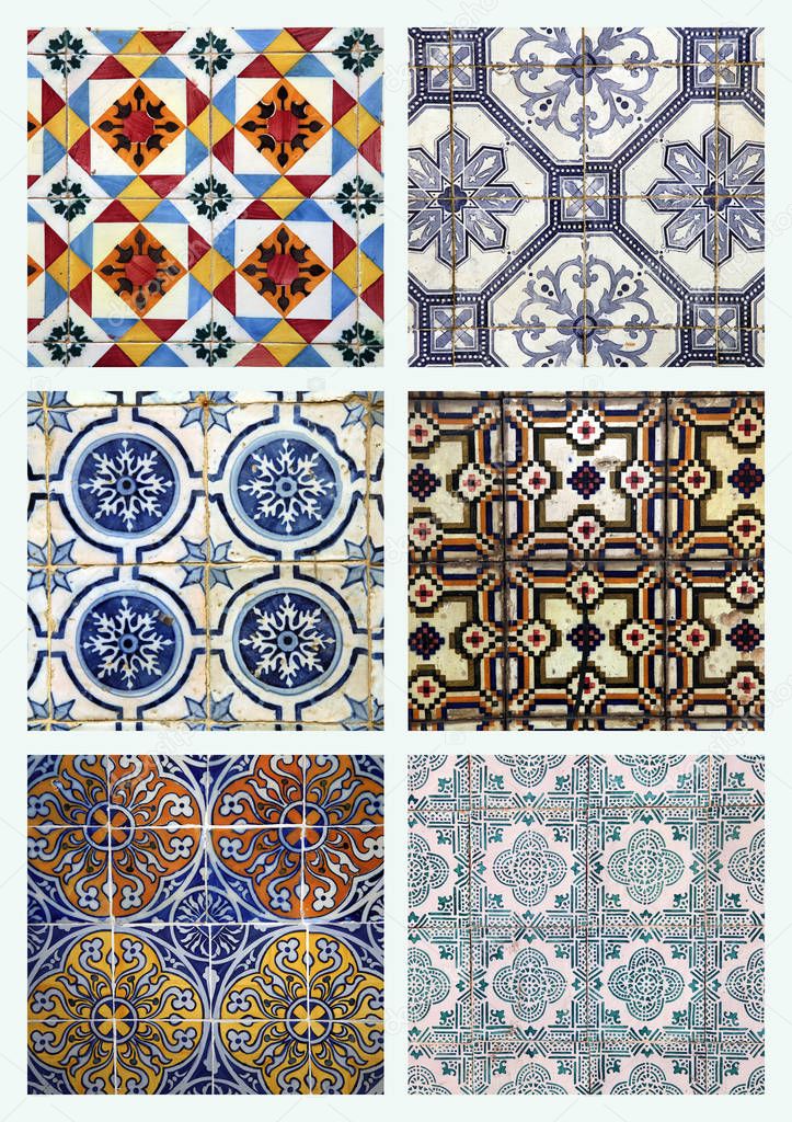 Gorgeous floral patchwork design. Design straight from Portugal. Mediterranean.