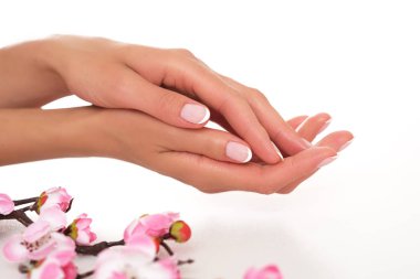 Spa tedavisi. Kadın elinin bakımı.