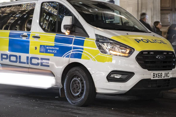 Londres Reino Unido 2019 Carro Polícia Rua — Fotografia de Stock