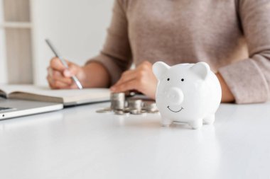 Kadınlar ve domuz kumbaraları emeklilik kavramları için hızla büyüyen ve başarılı işlerdir..