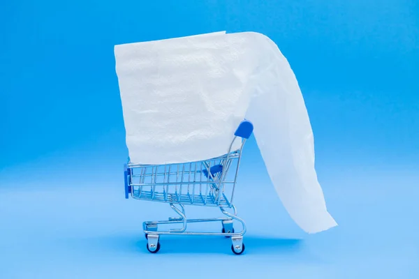 Shopping Toilet Paper Wipe Clean Personal Sanitary Paper — Stock Photo, Image