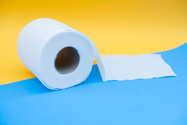 Toilet Paper Roll Wipe Clean Personal Sanitary Paper — Stock Photo, Image