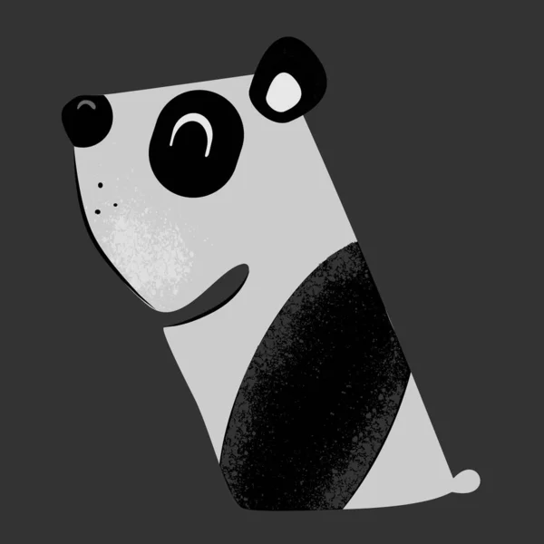 Sticker grappige panda. — Stockvector