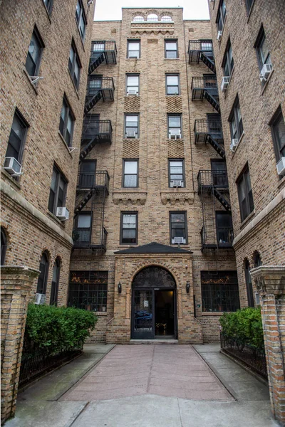 Residential Building Entrance Queens New York — Stock Photo, Image