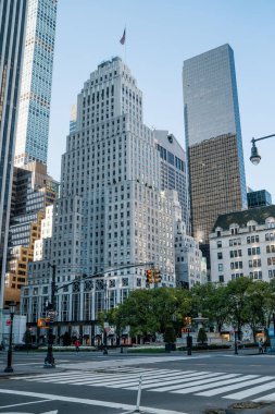 NEW YORK CITY, MANHATTAN - MAYIS 02, 2020: Corona Virüs salgını sırasında New York 'un boş sokakları