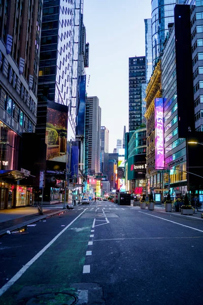 New York City Manhattan Maggio 2020 Strade Vuote New York — Foto Stock